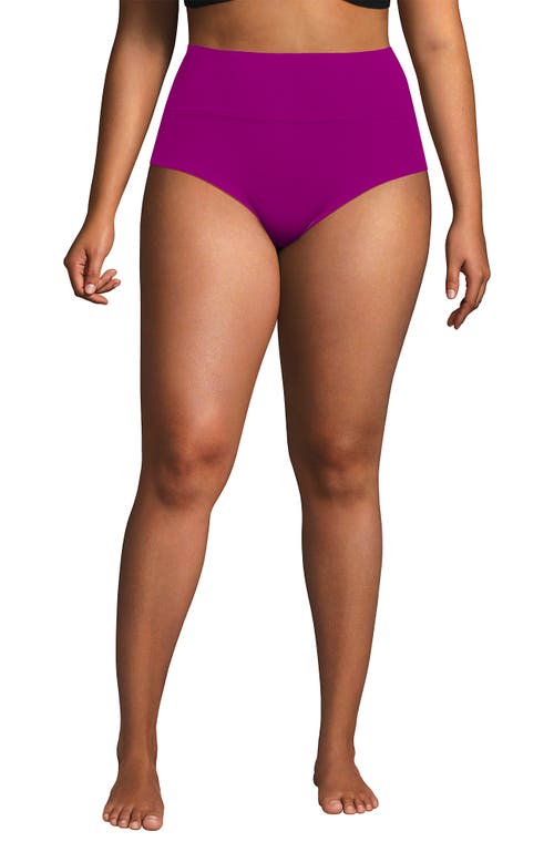 LANDS' END LANDS' END CHLORINE RESISTANT PINCHLESS HIGH WAISTED BIKINI BOTTOMS 