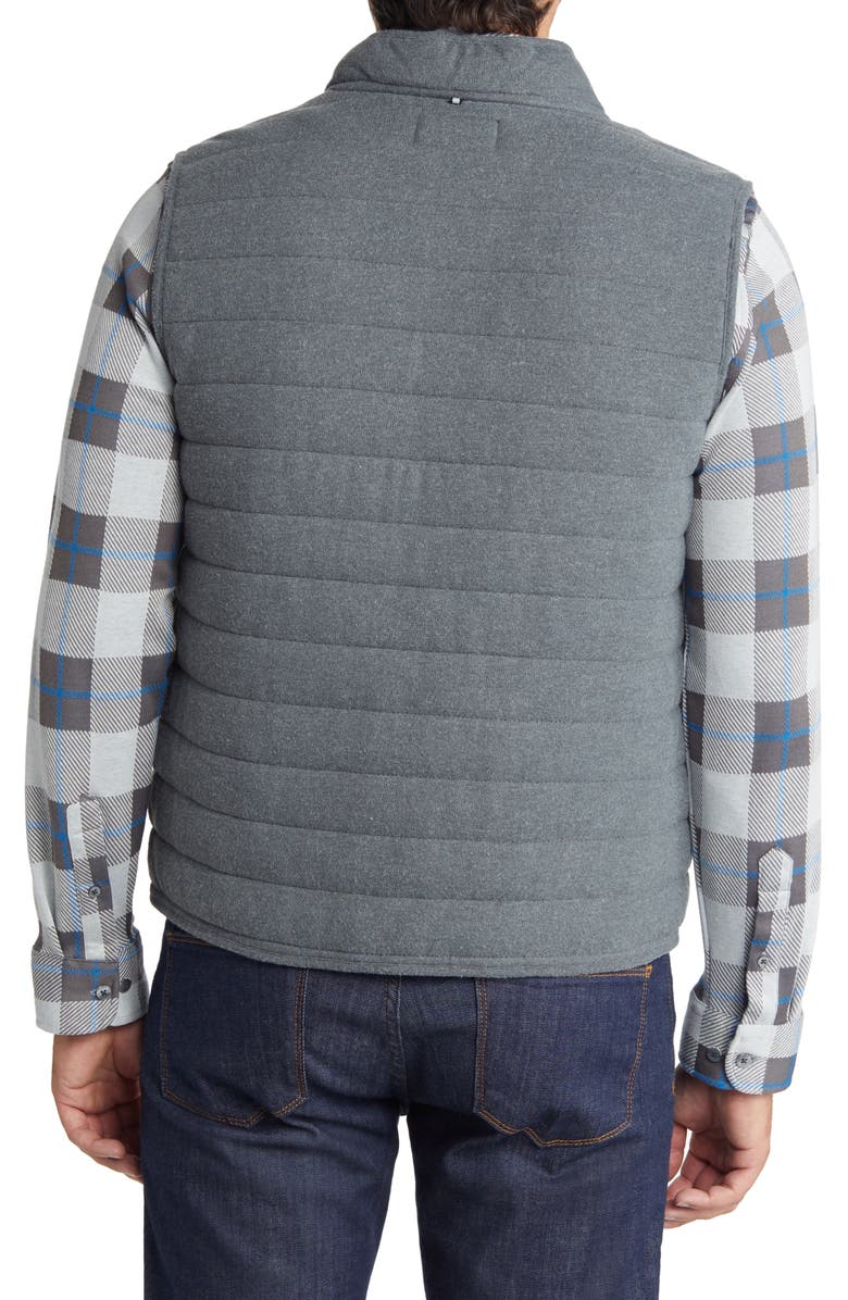 Stone Rose Tech Jersey Puffer Vest, Alternate, color, Charcoal