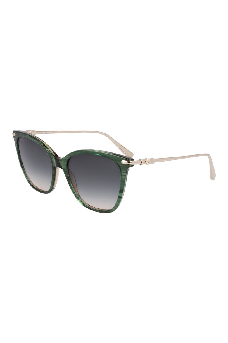 Roseau 55mm Rectangular Sunglasses, Alternate, color, STRIPED GREEN