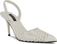 Nine West Pemma Slingback Pointed Cap Toe Pump