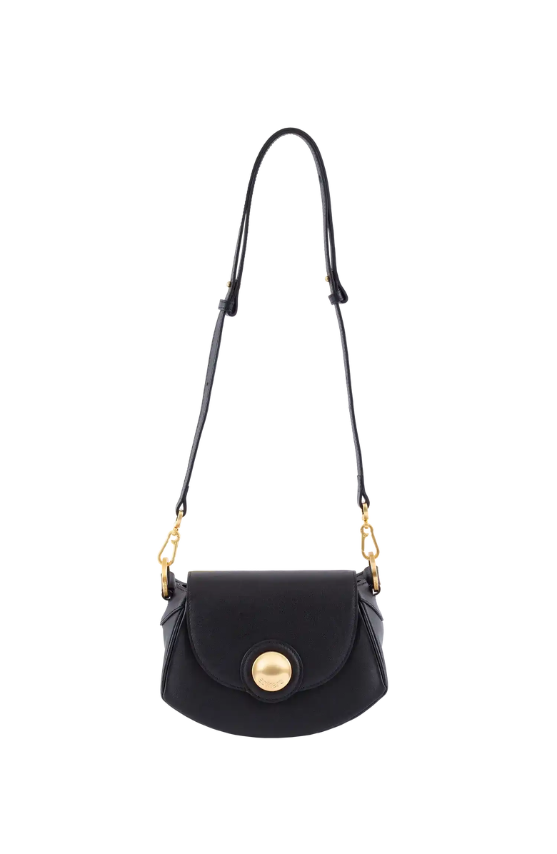 Esthera 7PM Leather Handbag, Alternate, color, Black
