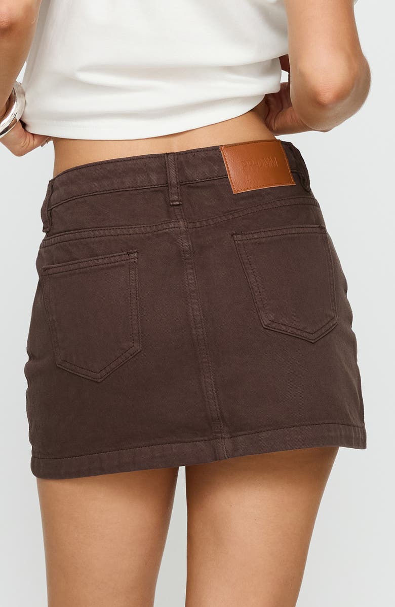 Princess Polly Nickei Mid Rise Denim Miniskirt, Alternate, color, 