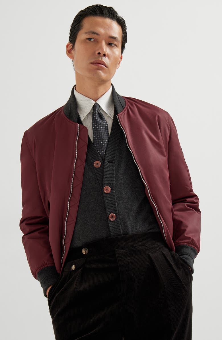 Brunello Cucinelli Cashmere cardigan, Alternate, color, Anthracite