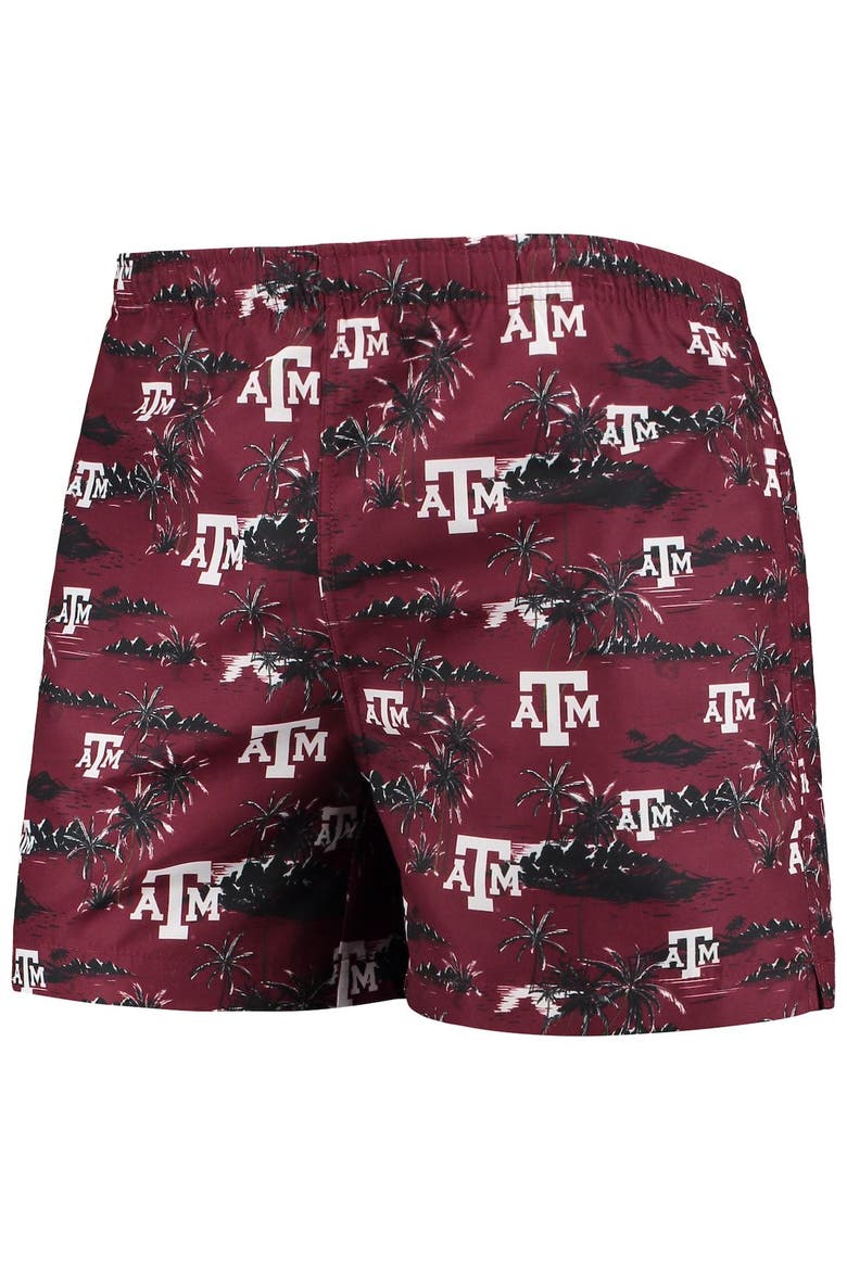 Men's FOCO Maroon Texas A&M Aggies Island Palm Swim Trunks, Alternate, color, Maroon