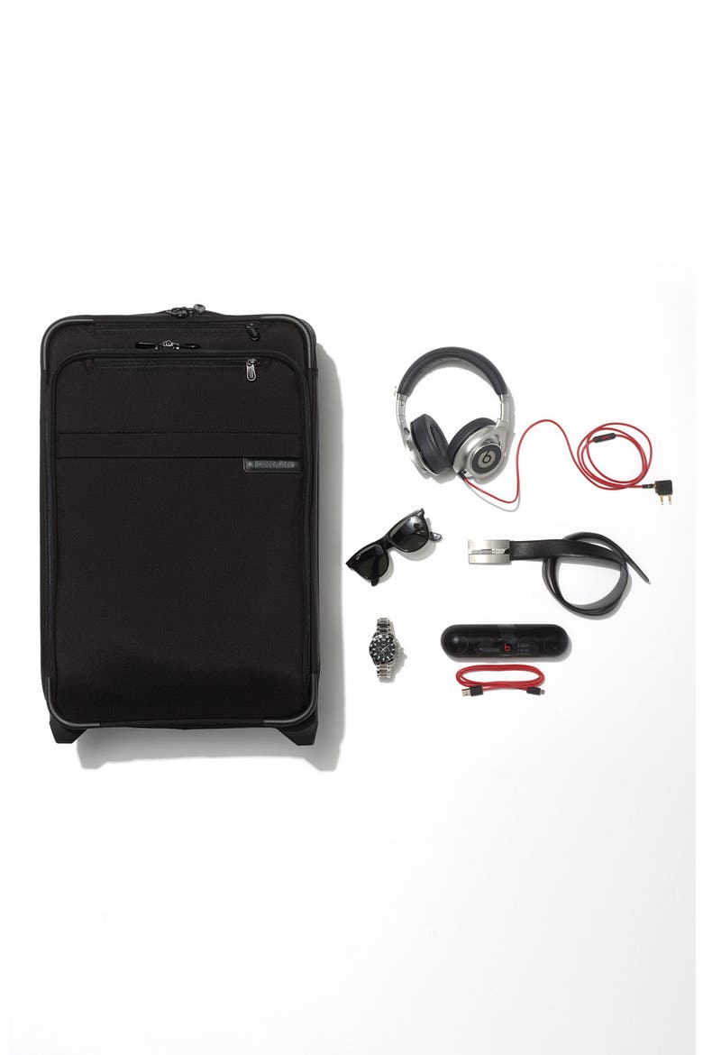 Baseline 22-Inch Expandable Wheeled Carry-On, Alternate, color, BLACK