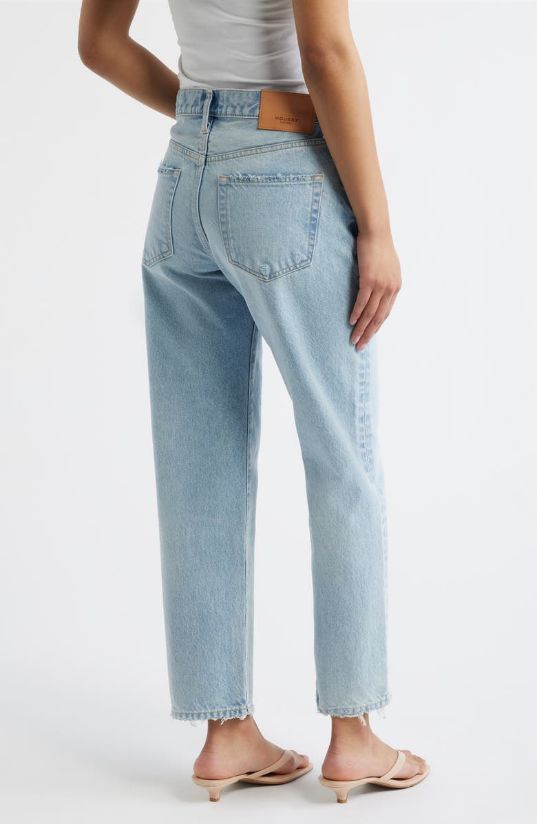 MOUSSY VINTAGE Elko Distressed Straight Leg Jeans, Alternate, color, Light Blue