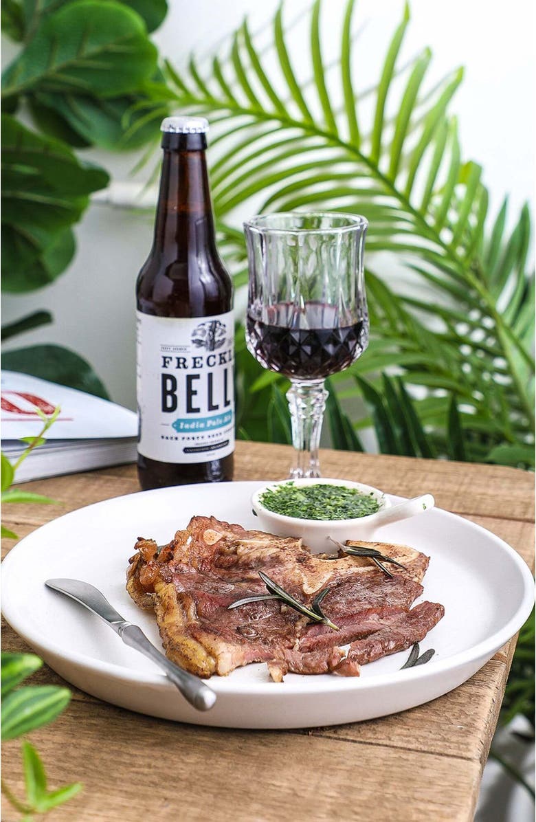 Stone Lain Albie Stoneware 4-Piece Dinner Plate Set, Alternate, color, Snow White