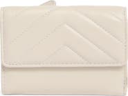 MUNDI SMALL LEATHER GOODS Quilted Trifold Leather Wallet