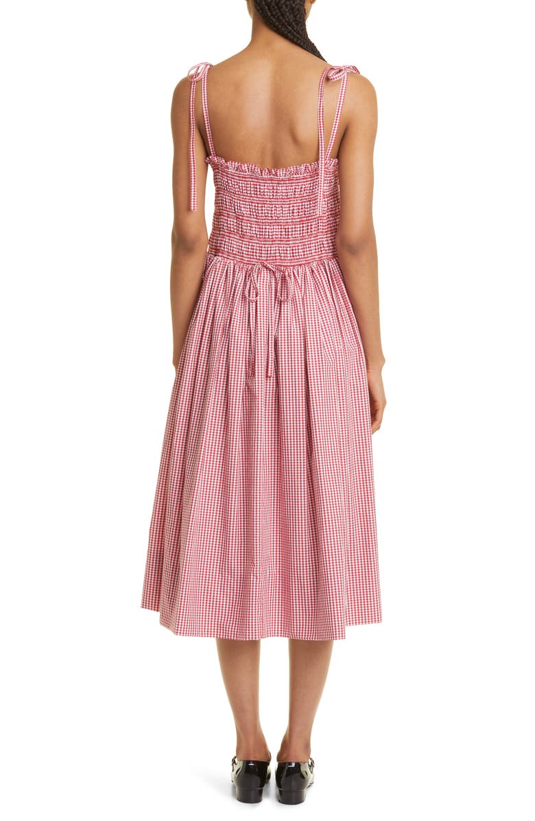 Sandy Liang Kanteen Cotton Gingham Sundress, Alternate, color,