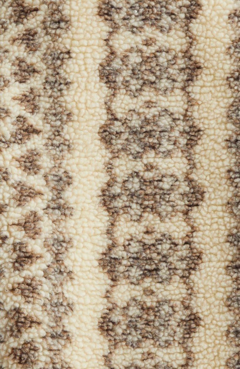 Isabel Marant Madeo Oversize Fleece Jacket, Alternate, color, Ecru/ Brown