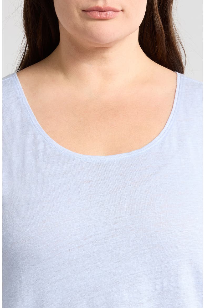 Organic Linen Tank, Alternate, color, BELLFLOWER