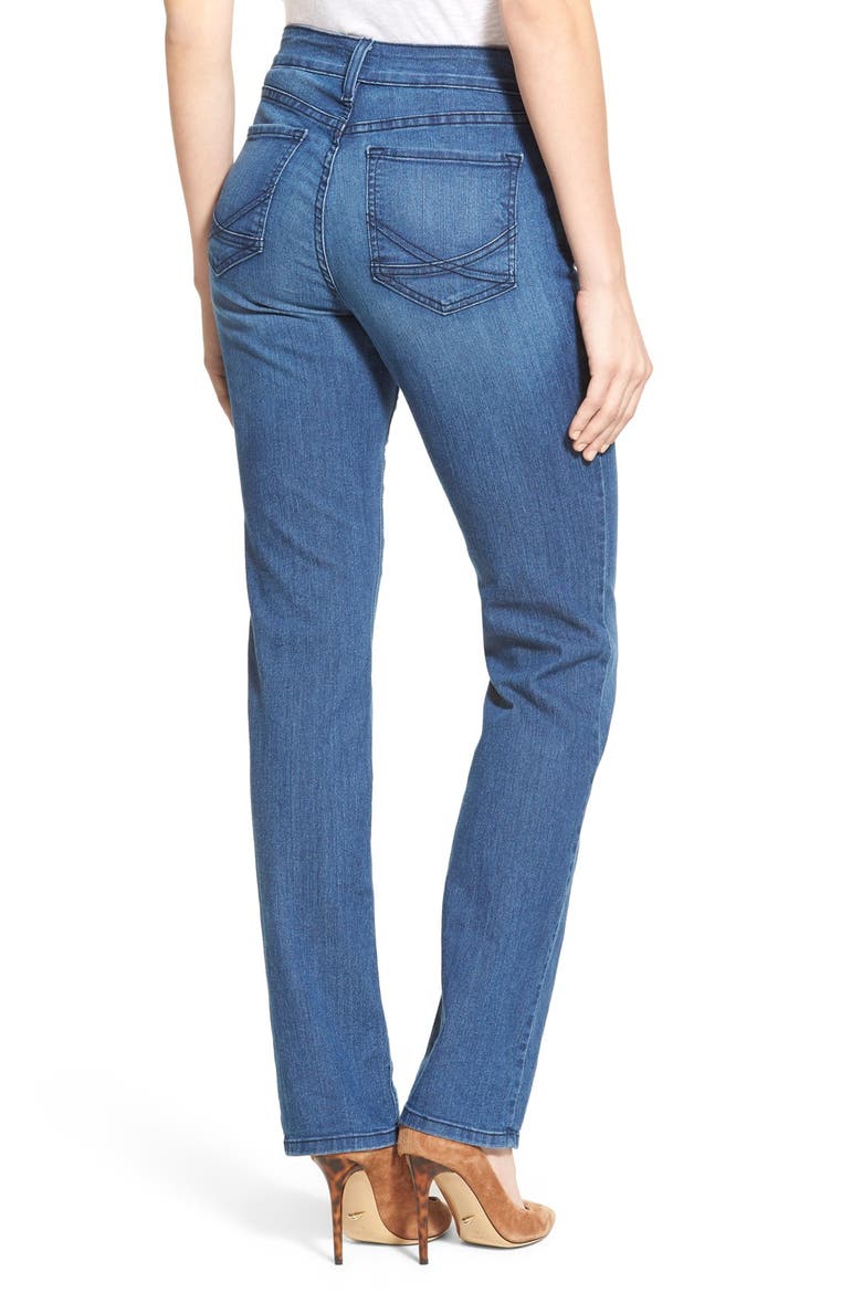 'Marilyn' Stretch Straight Leg Jeans, Alternate, color, YUCCA