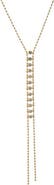 BY ADINA EDEN Beaded Ball Bezeled Lariat Necklace