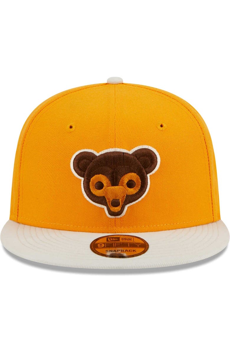 New Era Men's New Era Gold Chicago Cubs Tiramisu 9FIFTY Snapback Hat, Alternate, color, Gold