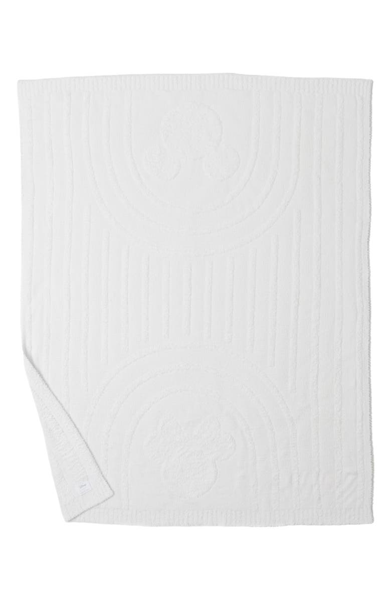 Barefoot Dreams<sup>®</sup> CozyChic<sup>®</sup> Disney Mickey Blanket, Alternate, color, Cream