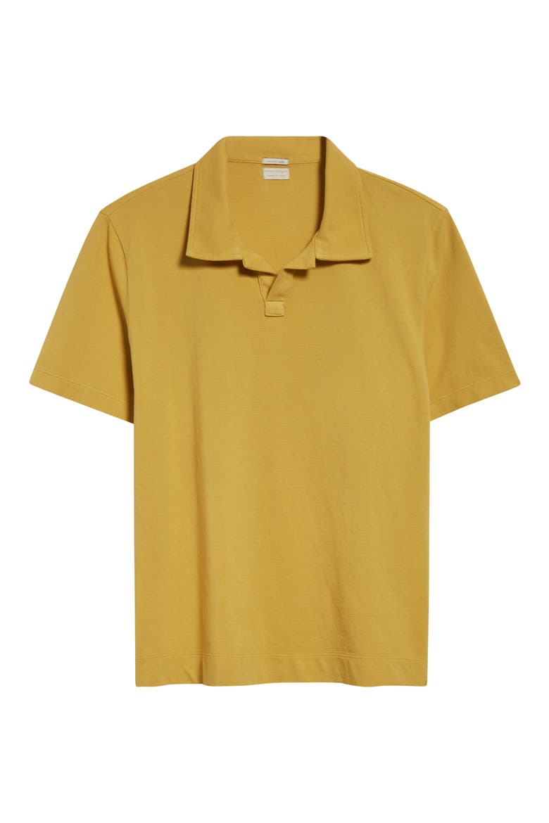 Aruba Cotton Piqué Polo, Alternate, color, MOSTARDA