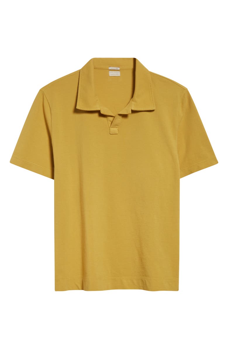 Massimo Alba Aruba Cotton Piqué Polo, Alternate, color, Mostarda