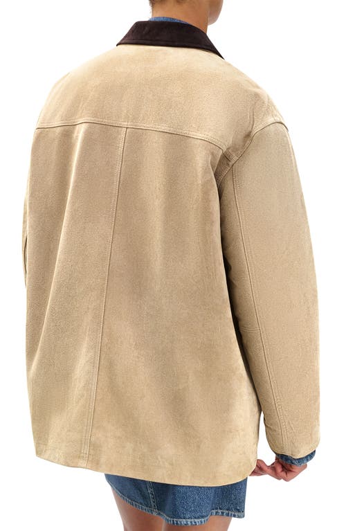 Rag & Bone Cassidy Suede Jacket In Neutral