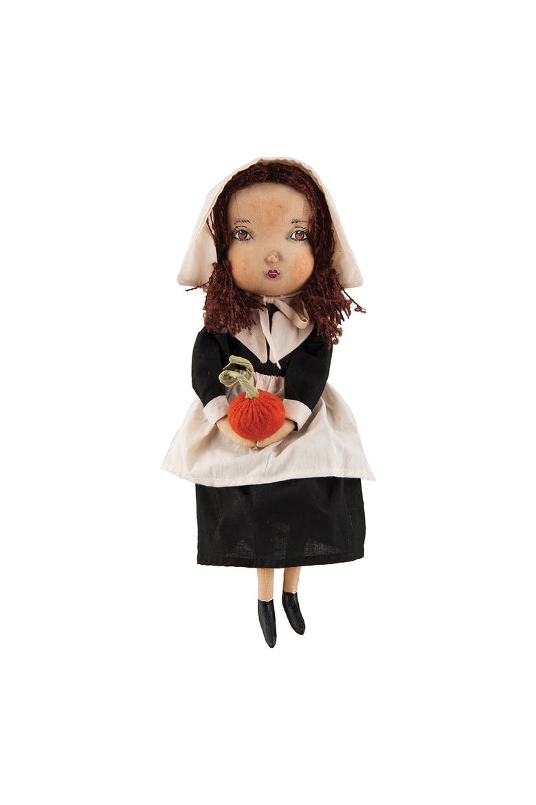 Eve Pilgrim Thanksgiving Joe Spencer Gathered Traditions Figurine 15", Main, color, Black