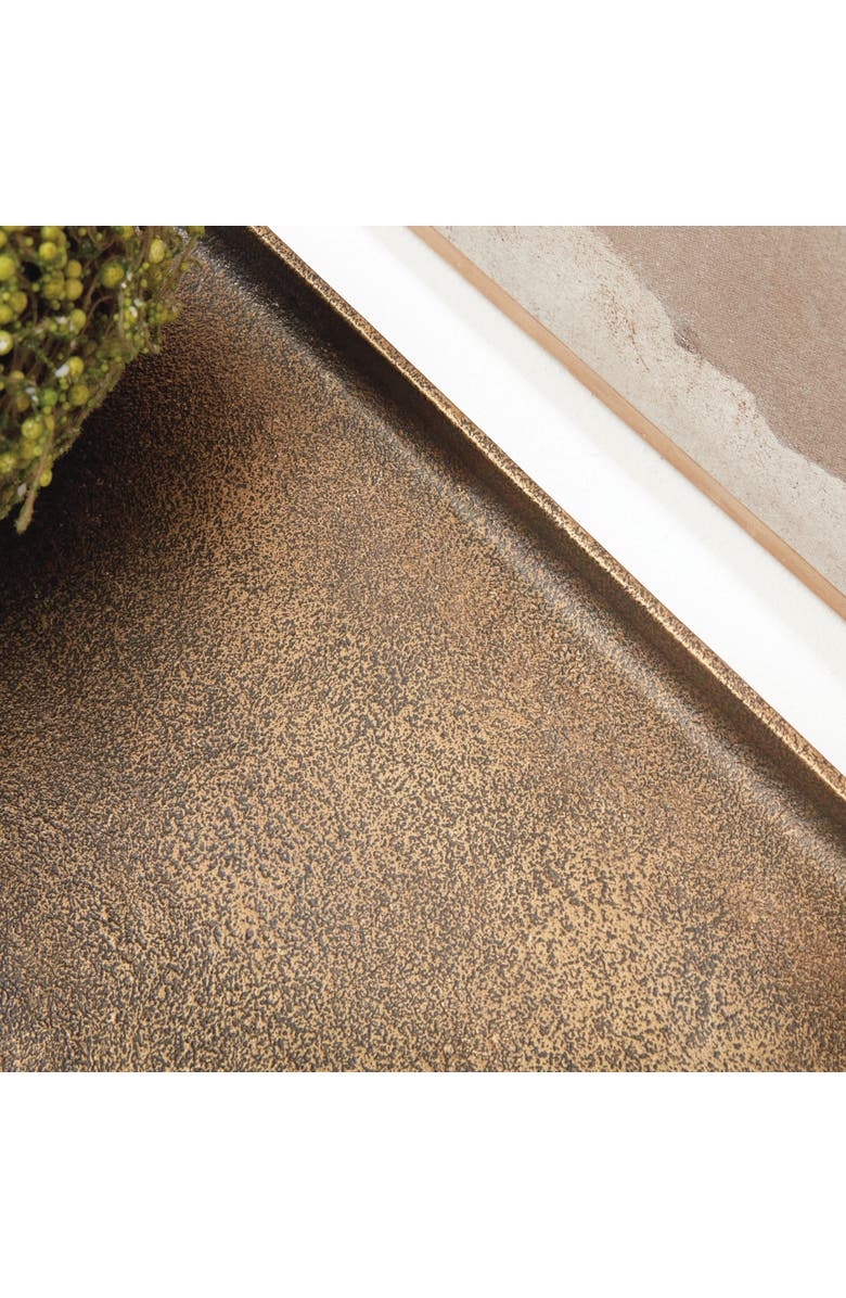 Napa Home & Garden Cabot Raised Rectangular Tray, Alternate, color, Gold