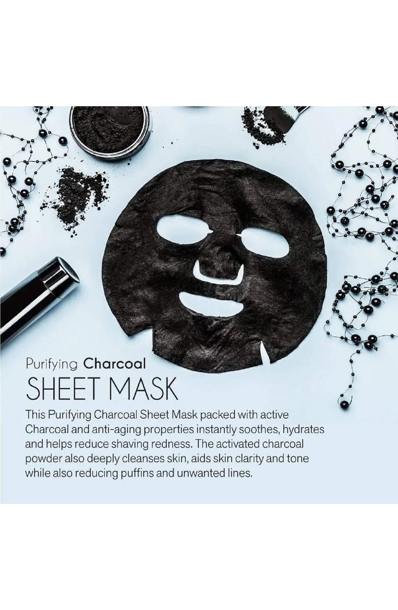 PURSONIC Purifying Charcoal Sheet Mask, Alternate, color, Black