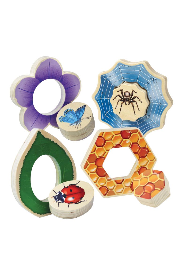 Who's Hiding? Garden Bug Puzzles - Set of 4, Main, color, Multicolored