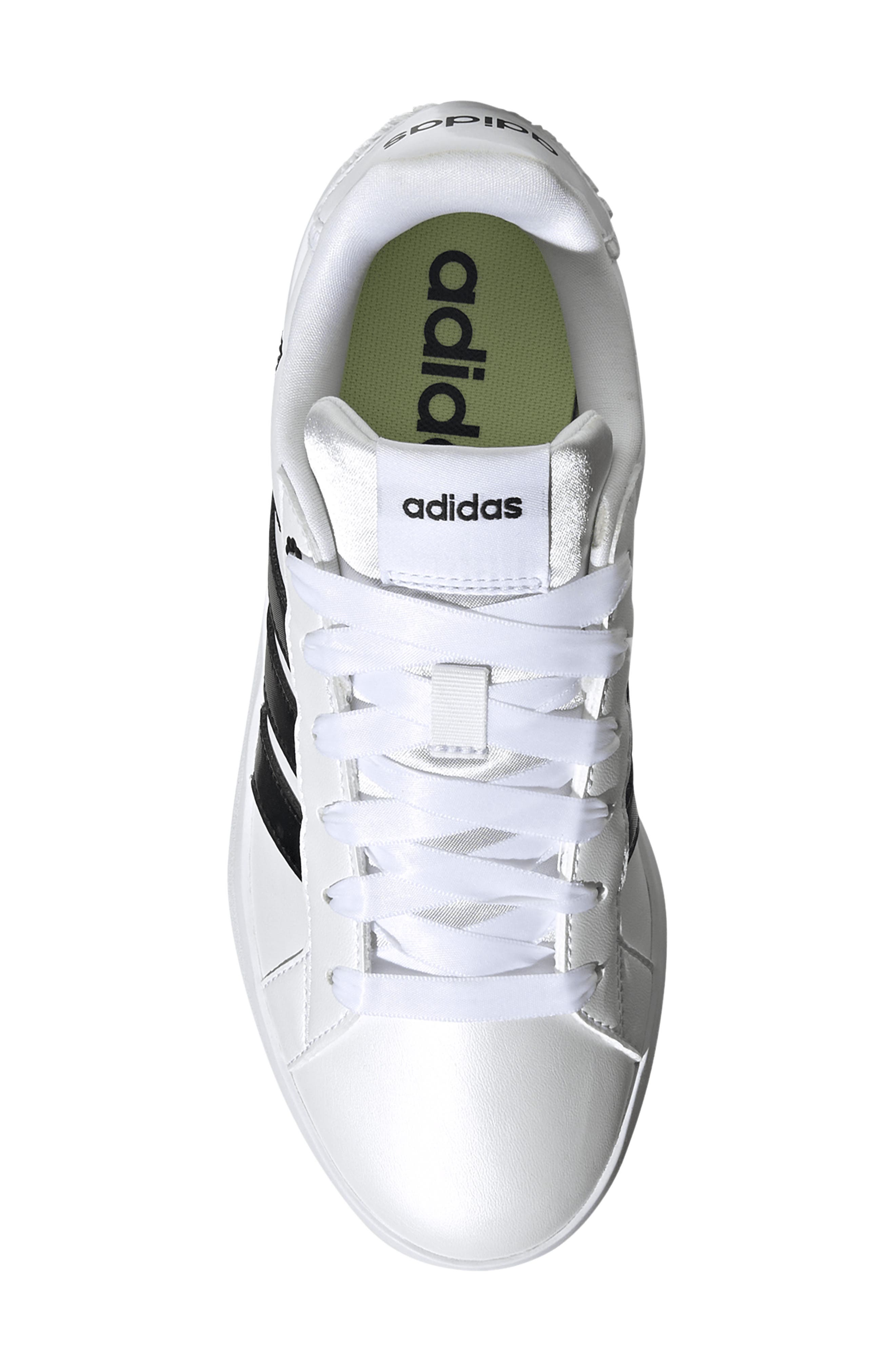 Kids' Grand Court 3.0 Sneaker, Alternate, color, WHITE/ CORE BLACK/ YELLOW