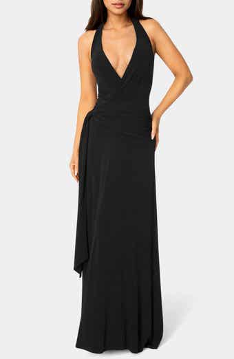 bebe Plunge Neck Maxi Skirt