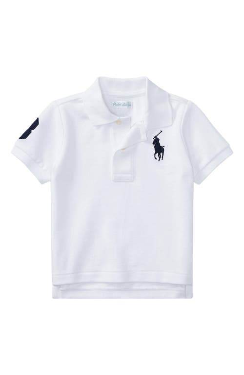 Ralph Lauren Babies'  Mesh Sleeve Cotton Polo