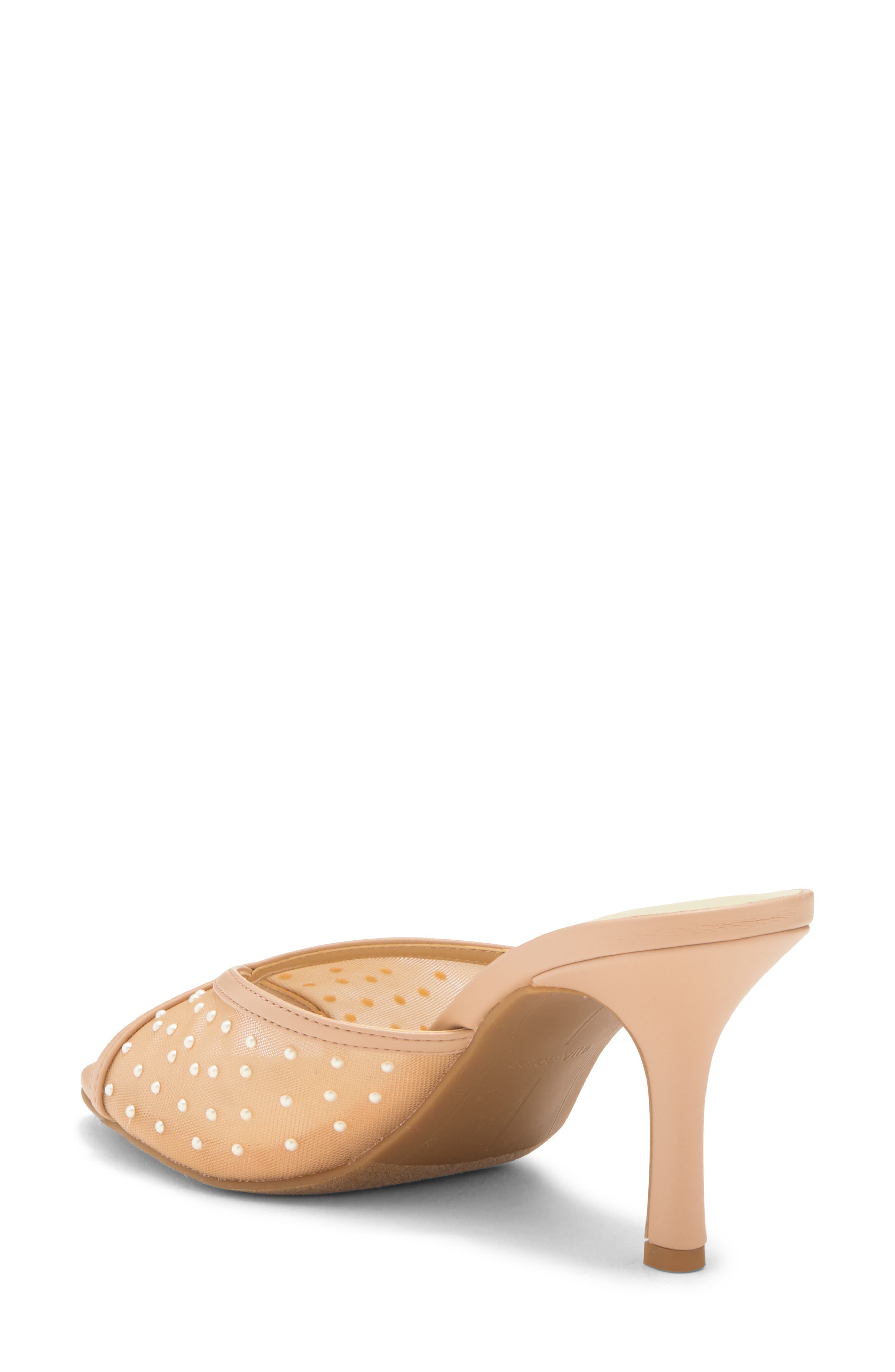Dolce Vita Michal Peep Toe Sandal, Alternate, color, Blush Pearls