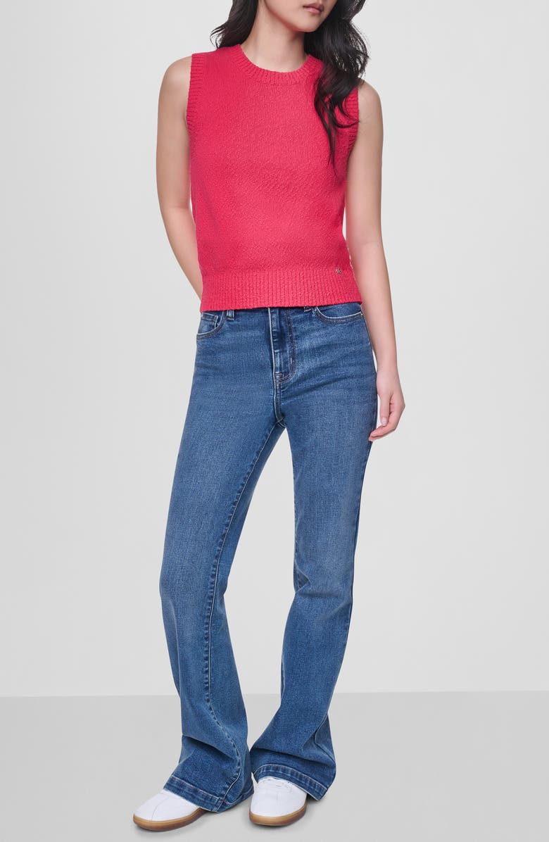 DKNY Jeans Sleeveless Sweater Tank, Alternate, color, Punch