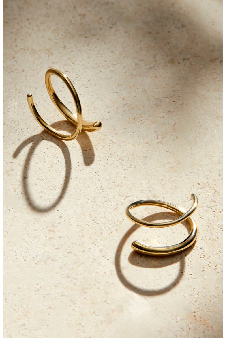 Double Hoop Earrings - Harley, Alternate, color, Gold