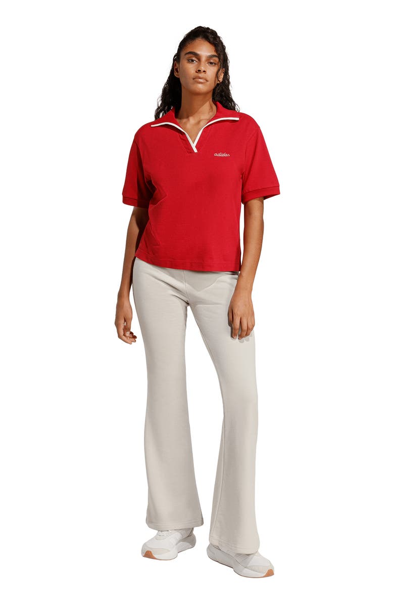 adidas Colorpop Polo, Alternate, color, Active Maroon/ Off White