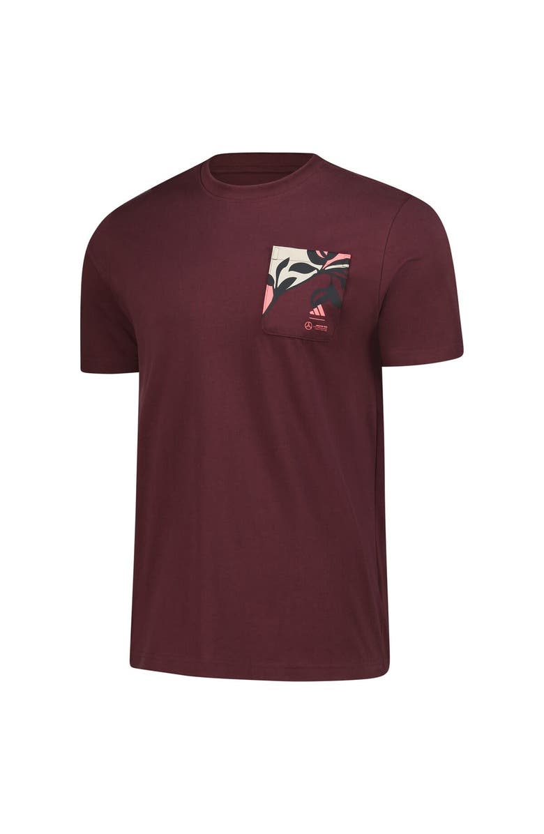 adidas Men's adidas  Dark Red Mercedes-AMG Petronas F1 Team 2025 Miami Grand Prix Pack T-Shirt, Alternate, color, 