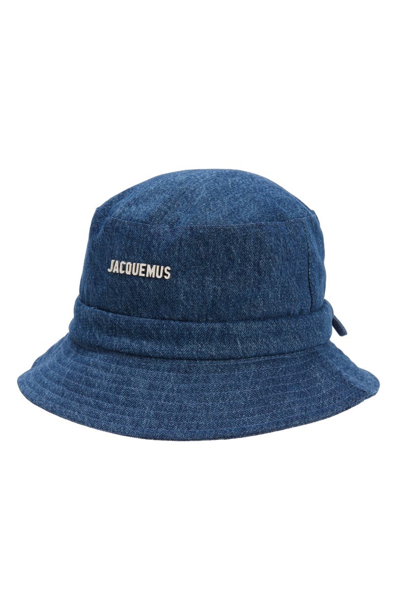 Jacquemus Le Bob Gadjo Denim Bucket Hat, Main, color, 