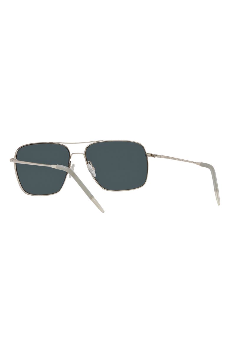 Oliver Peoples Clifton 58mm Polarized Rectangular Sunglasses, Alternate, color, 