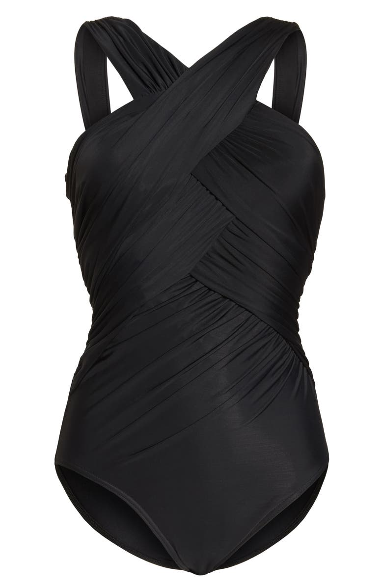 Miraclesuit<sup>®</sup> Crisscross One-Piece Swimsuit, Alternate, color,