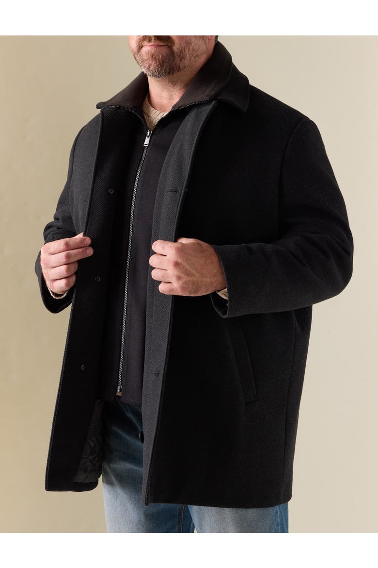 Big & Tall Calvin Klein Zale Overcoat, Alternate, color, GREY