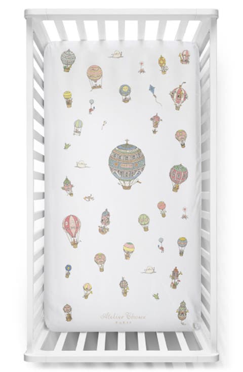 Hot Air Balloons Fitted Crib Sheet