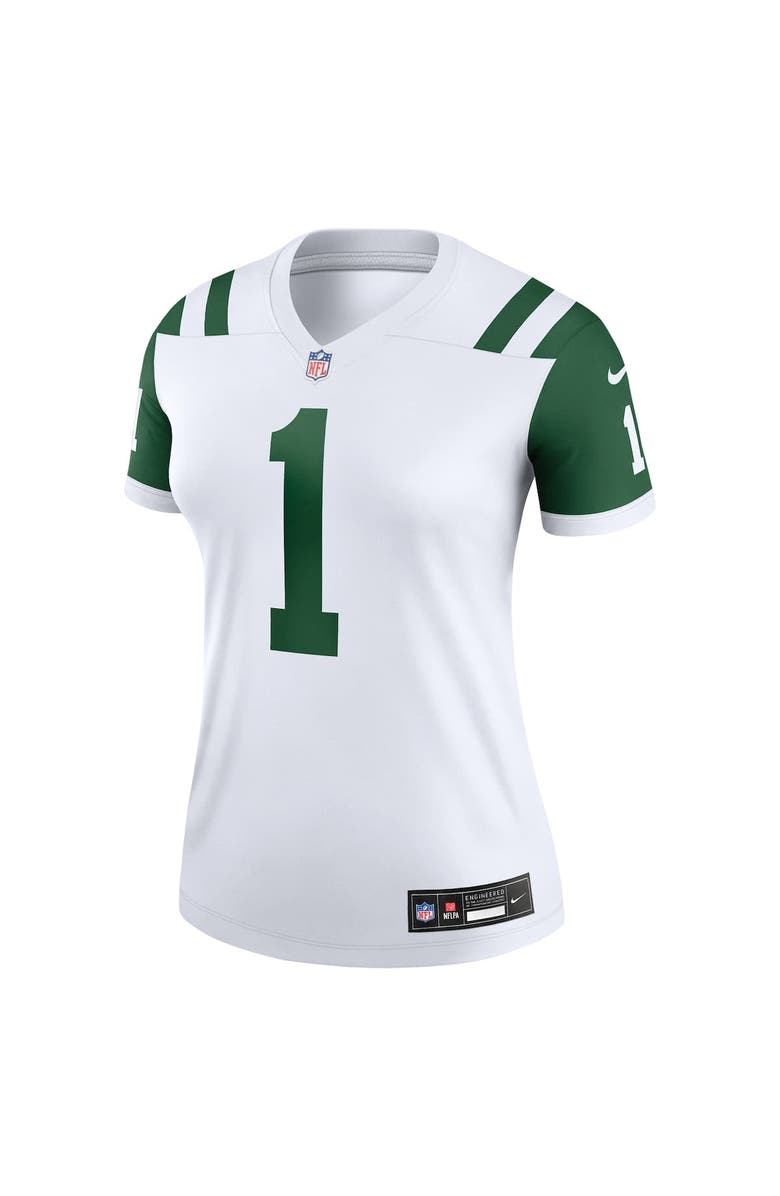 Nike Women's Nike Ahmad Sauce Gardner Classic Alternate White New York Jets Alternate Legend Player Performance Top, Alternate, color, White