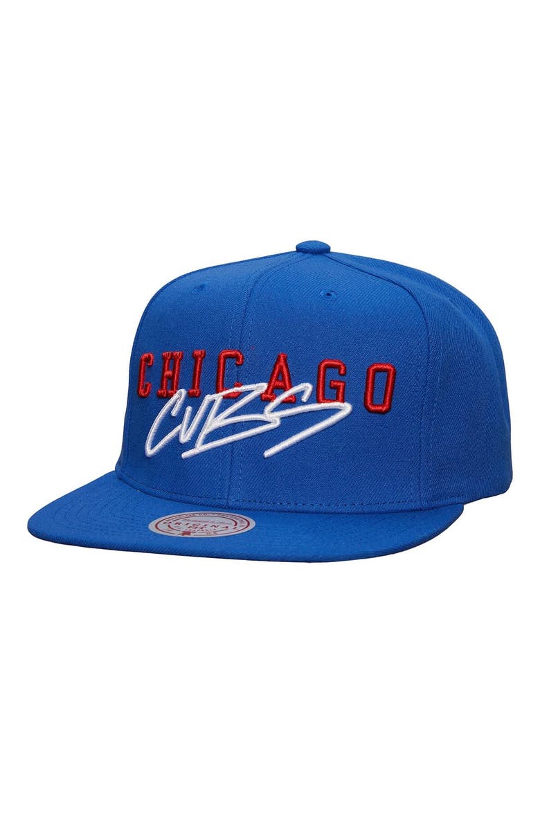 Mitchell & Ness Men's Mitchell & Ness Royal Chicago Cubs Team Tagged Snapback Hat, Main, color, Royal