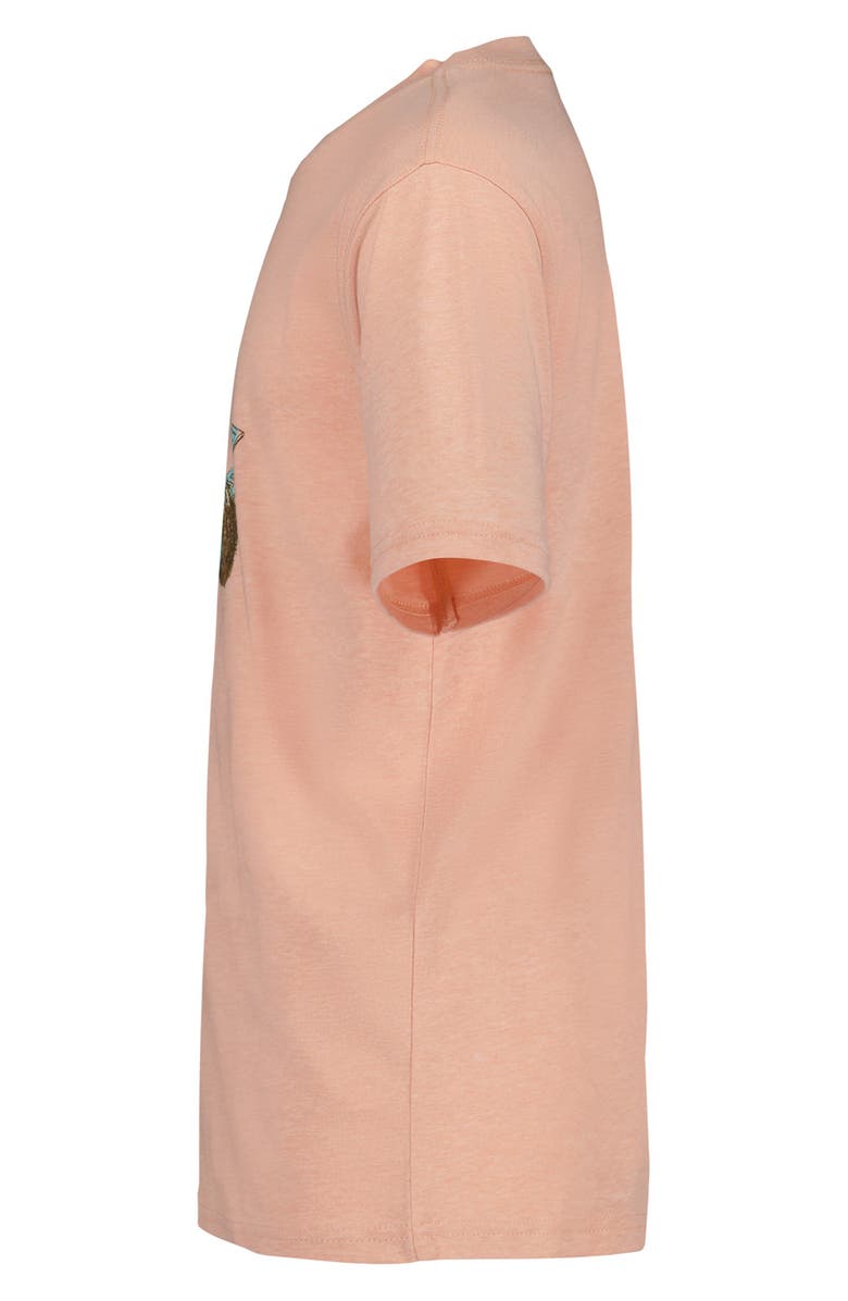 Lucky Brand Kids' Keytar Bear Short Sleeve T-Shirt, Alternate, color, Coral Orange