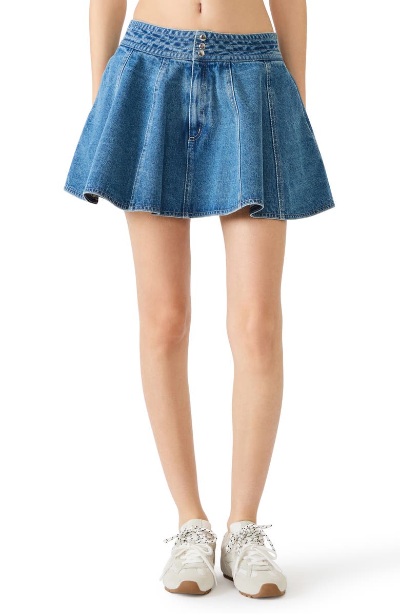Steve Madden Lilliany Denim Miniskirt, Alternate, color, 
