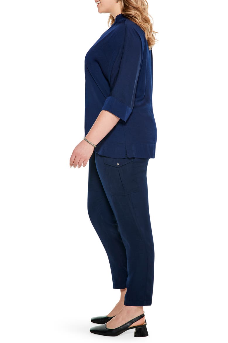 Soft Drape Town Top, Alternate, color, DARK INDIGO