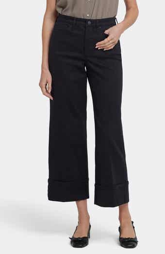 NYDJ Teresa Cuffed High Waist Ankle Wide Leg Jeans