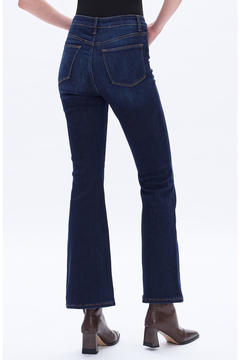 High Waist Flare Jeans, Alternate, color, DARK WASH