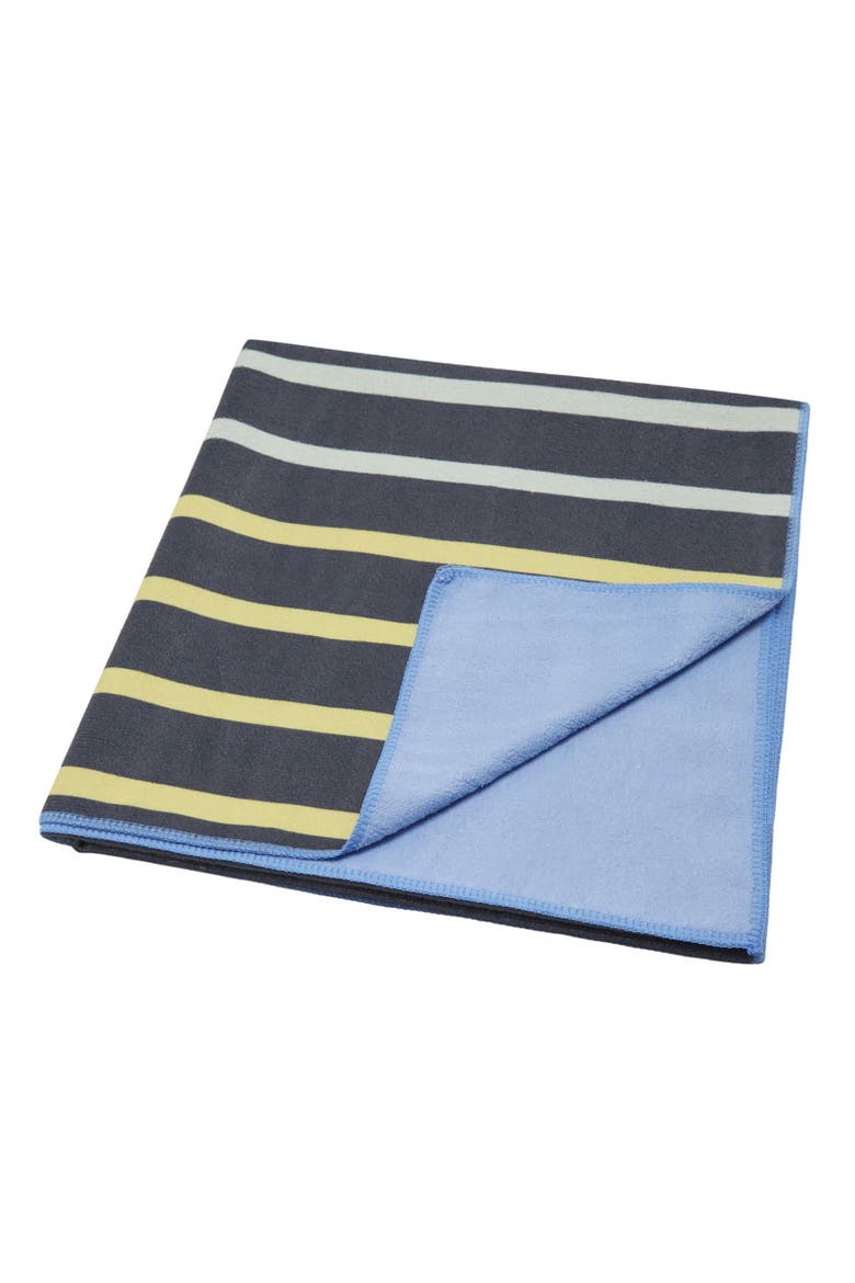 Multi Stripe Beach Towel, Alternate, color, Navy