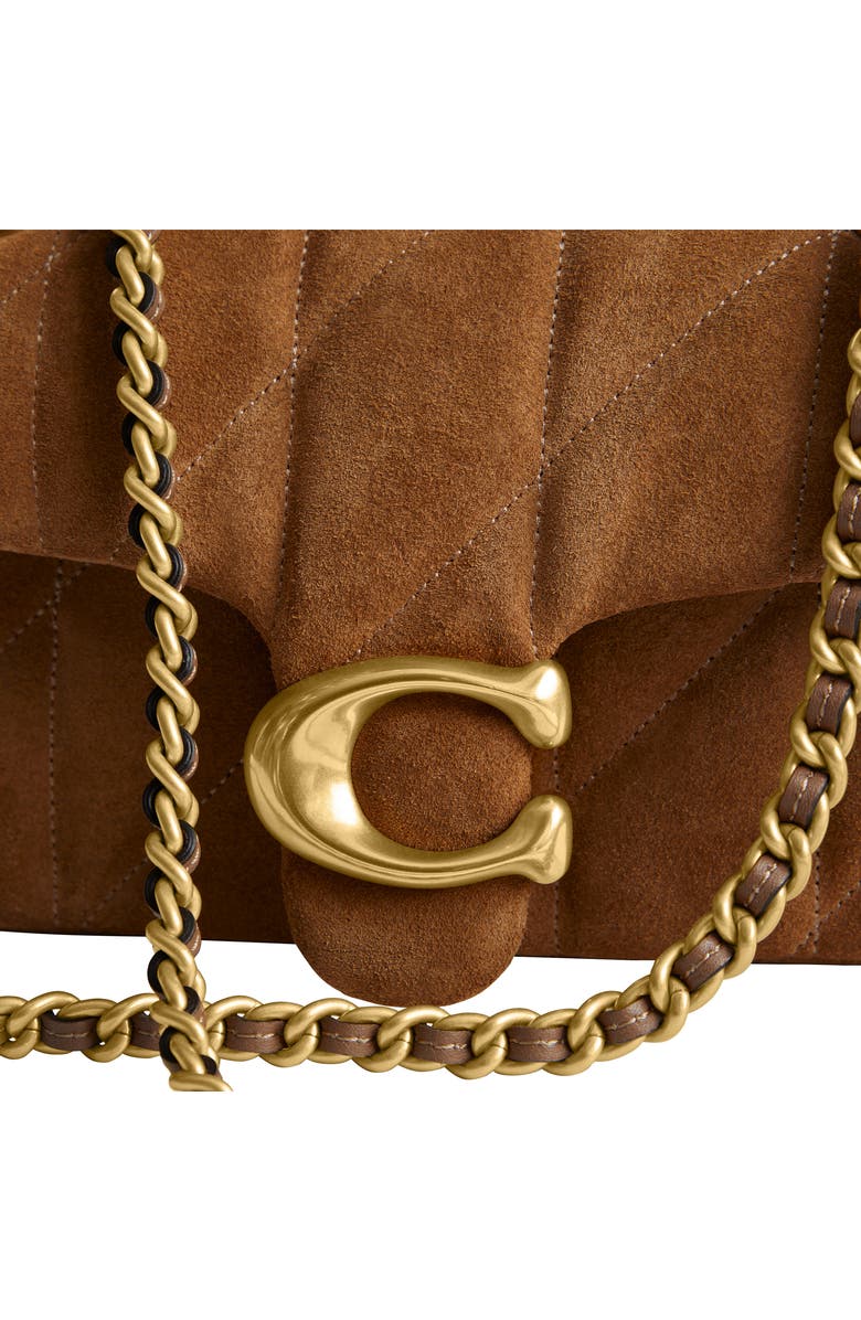 COACH Tabby 20 Quilted Suede Convertible Shoulder Bag, Alternate, color,