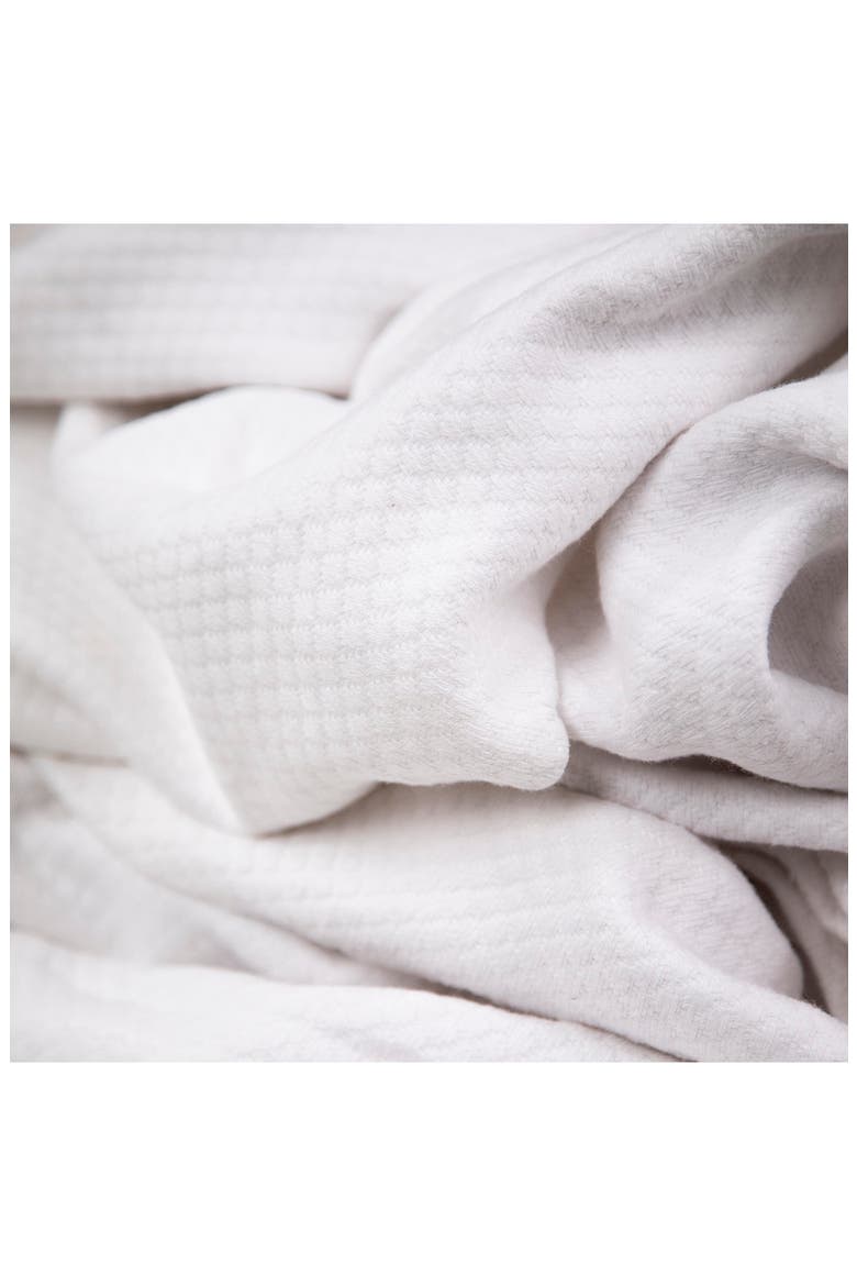 Milton Cotton Luxury Blanket, Alternate, color, WHITE
