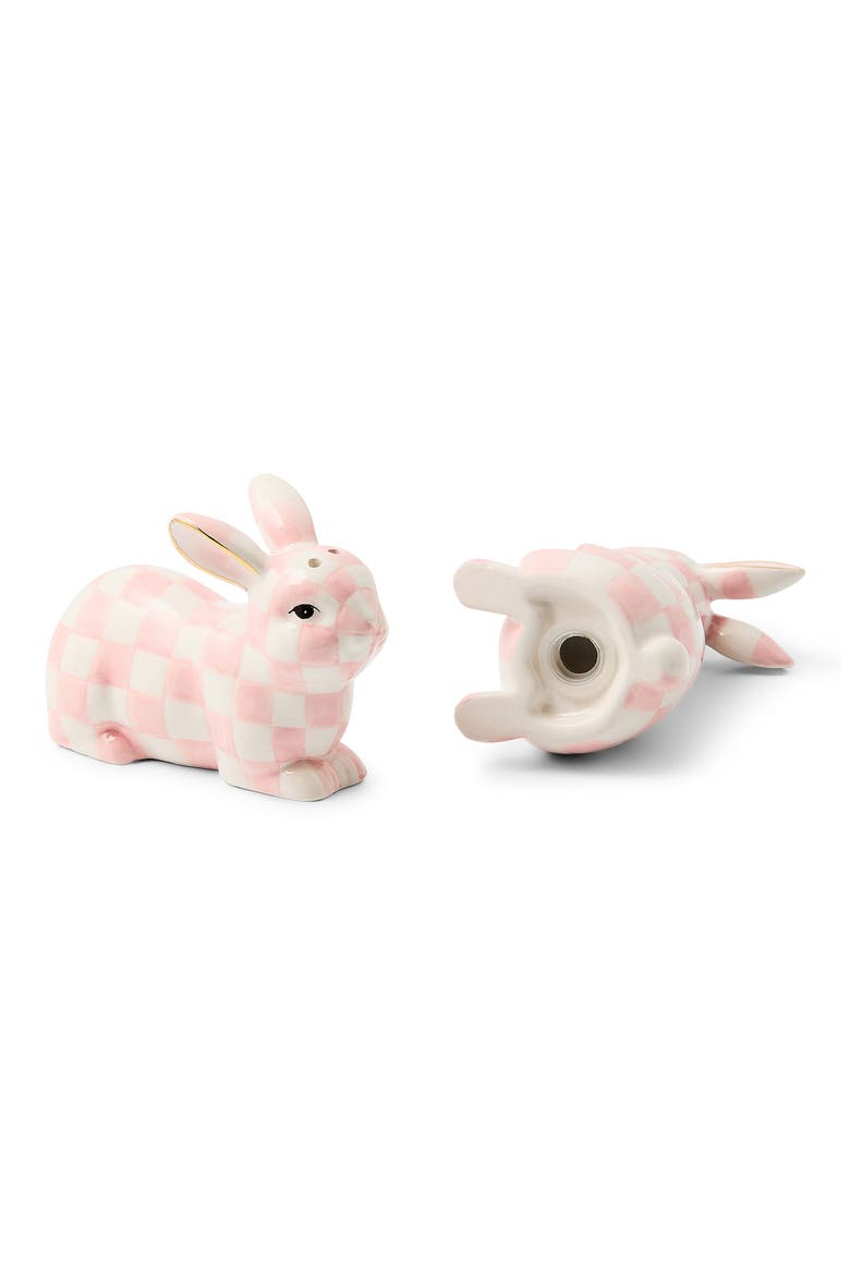 Rosy Check Bunny Salt & Pepper Shaker Set, Alternate, color, PINK